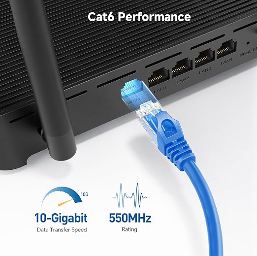 Cable Matters 10Gbps 5-Pack Snagless Short Cat 6 Ethernet Cable - 3ft - Image 5