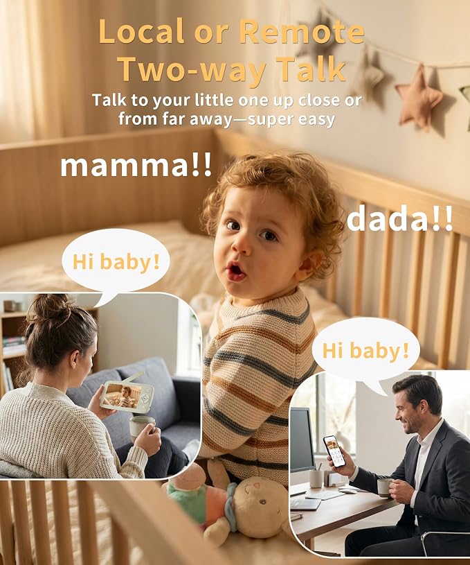 ALIOBC Baby Monitor with Camera and Audio WiFi & No-WiFi Modes AI Smart Baby - Image 8