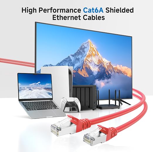 Cable Matters 10Gbps Snagless Long Shielded Cat 6A Ethernet Cable - 150ft - Image 2