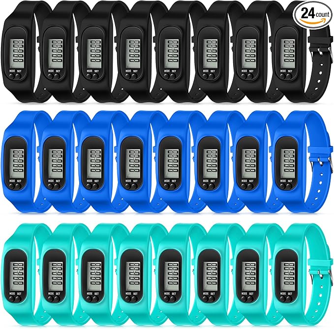 Geyoga Pedometer for Walking Steps and Miles Pedometer Watch Silicone Steps by Geyoga