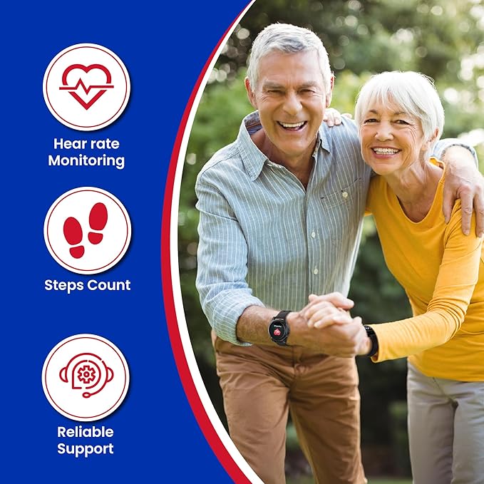 Home & WELLNESS co. SENIOR SAFETY SYSTEM Stride Medical Alert Watch- Assistance - Image 6