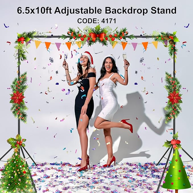LINCO Lincostore Backdrop Support Stand Kit 10x6.5ft Adjustable Photography - Image 2