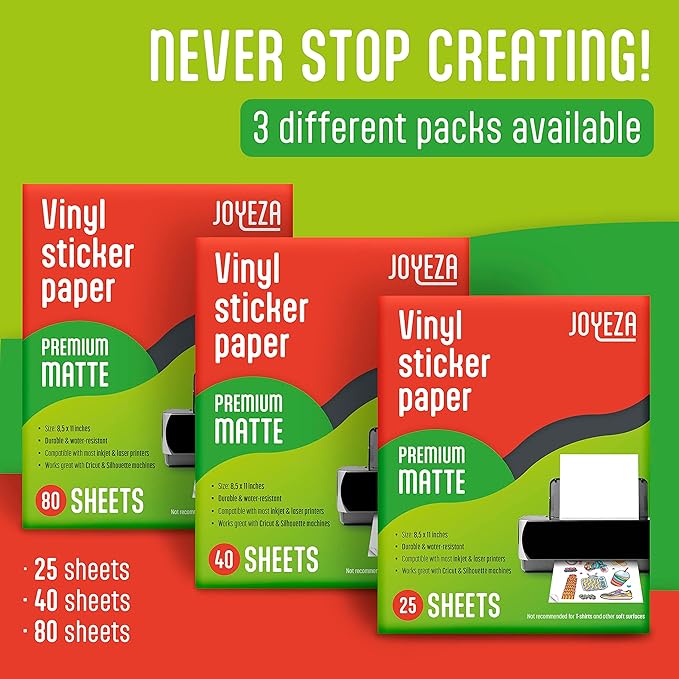 JOYEZA Premium Printable Vinyl Sticker Paper - Image 6