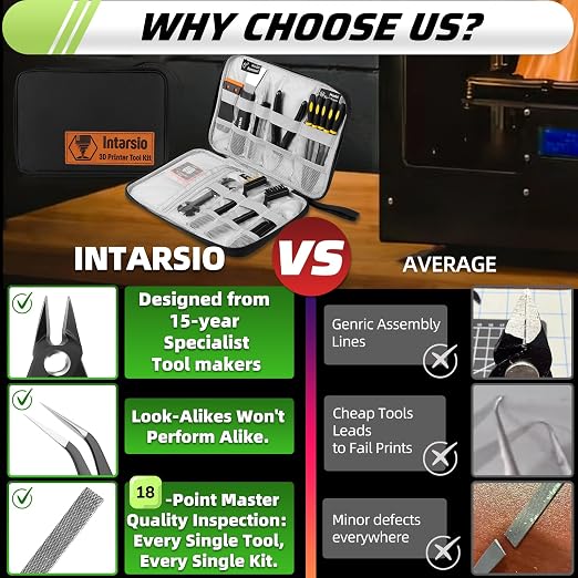 3D Printer Tools Kit, Removal Scrapers, Finishing Tools, 5 Types of Files - Image 8