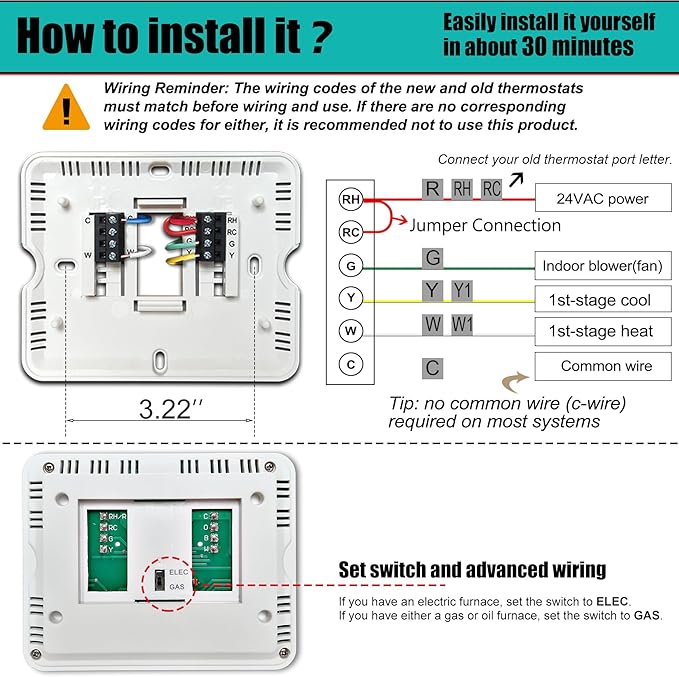 Suuwer Non-Programmable Thermostat - Image 5