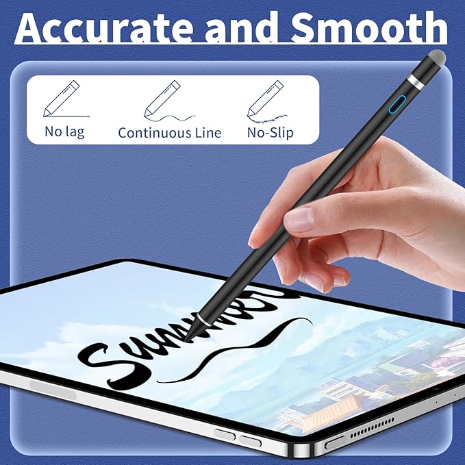 Stylus Digital Pen for Touch Screens, Active Pencil Fine Point Compatible - Image 2
