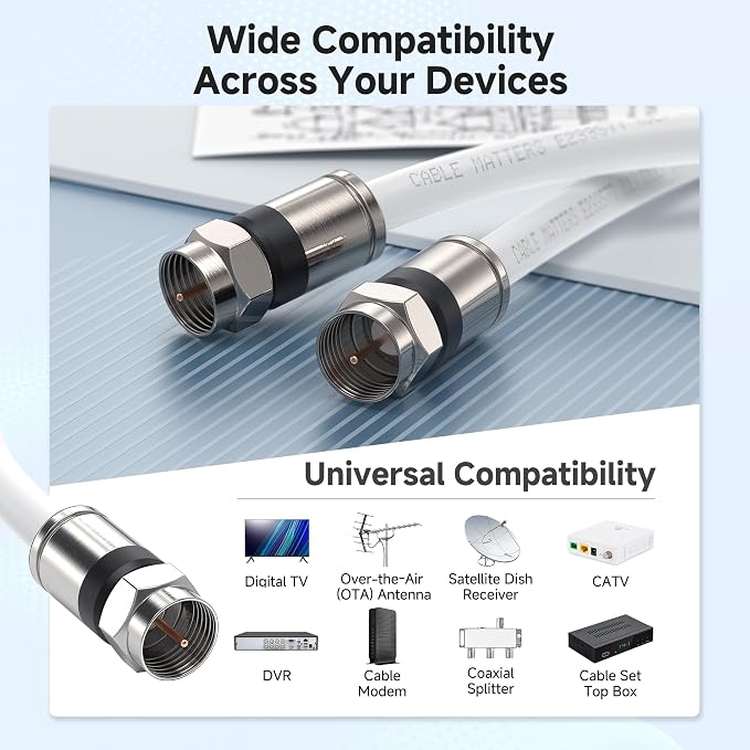 Cable Matters RG6 Coaxial Cable - 6ft - Image 3