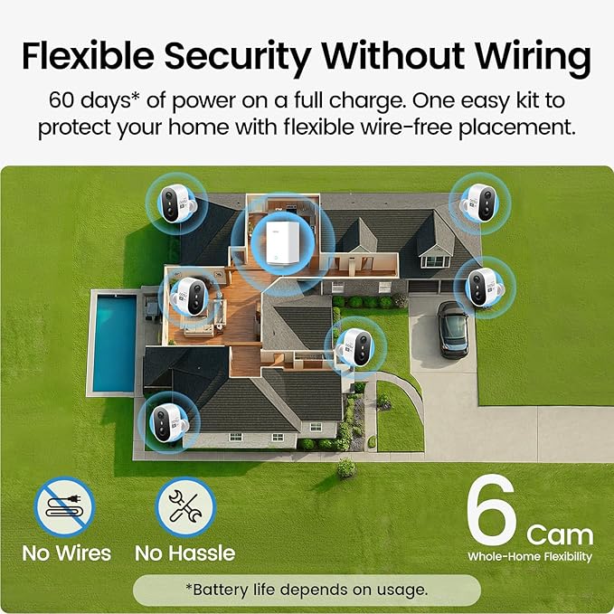 aosu Outdoor Security Cameras Wireless Home Surveillance System - Image 3