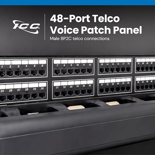 ICC Voice 8P2C Telco Patch Panel - Image 2