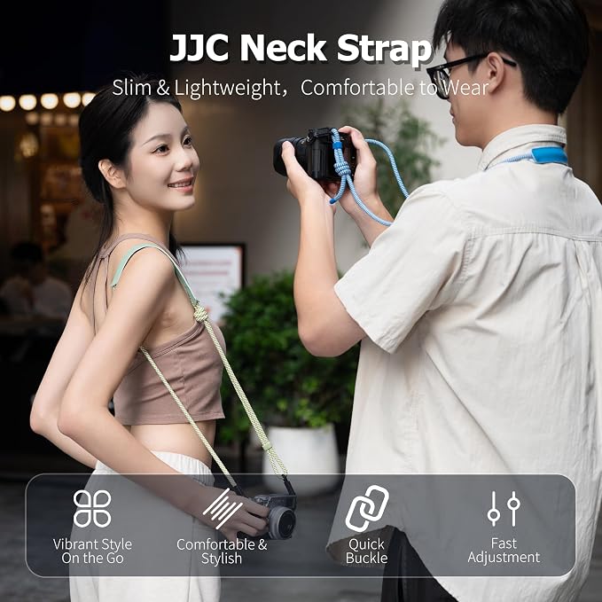 128cm Adjustable Vintage Braided Rope Camera Neck Shoulder Strap Lanyard - Image 2