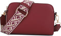 EVVE Crossbody Bags for Women Trendy Triple Zip Small Crossbody Camera Bag Purse by EVVE