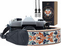 Padwa Lifestyle 2" Retro Jacquard Embroidery Camera Strap, Adjustable, Wide by PadwaLifestyleCameraStrap