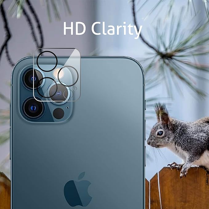 Ailun 2 Pack Screen Protector for iPhone 12 Pro Max + 2 Pack Camera Lens - Image 3