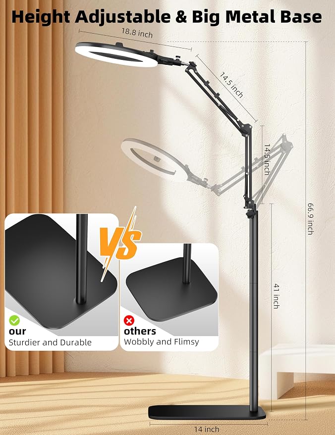 Ring Light Overhead Phone Mount, CRI Max 96 Professional - Image 5