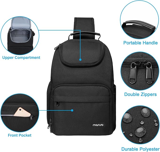 MOSISO Camera Sling Bag, DSLR/SLR/Mirrorless Camera Case Crossbody Photography - Image 4