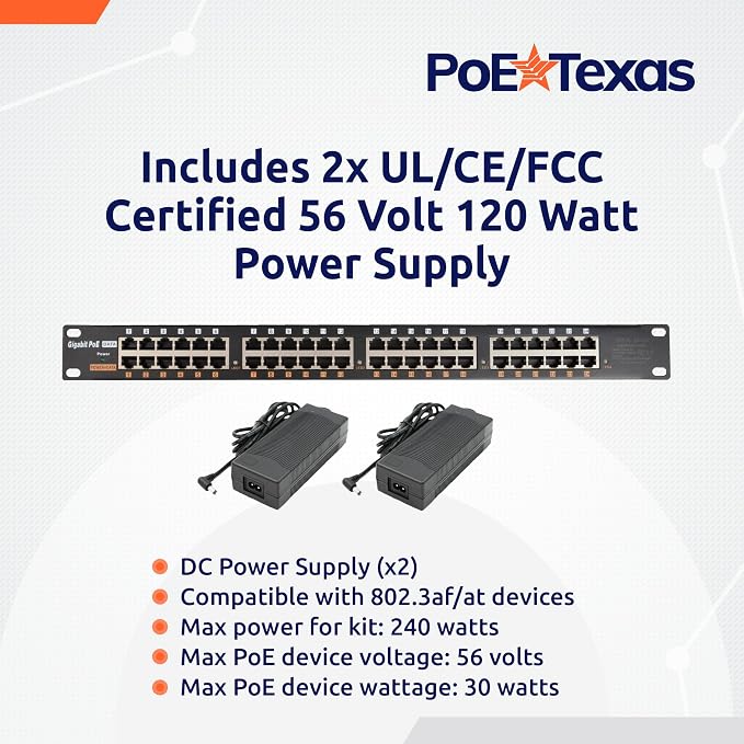 PoE Texas 24 Port PoE Injector - Image 6