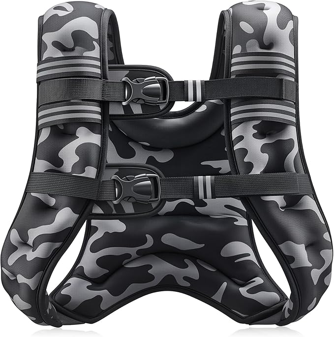 ZELUS Weighted Vest, 6lb/8lb/12lb/16lb/20lb/25lb/30lb Weight Vest by ZELUS