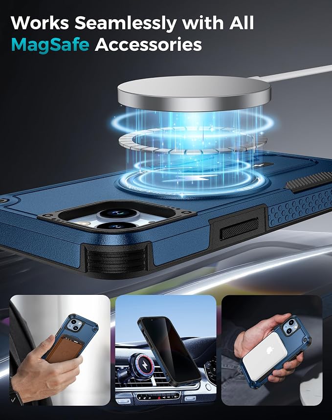 Goton for iPhone 14 Case with Privacy Tempered Glass Screen Protector & Camera - Image 6