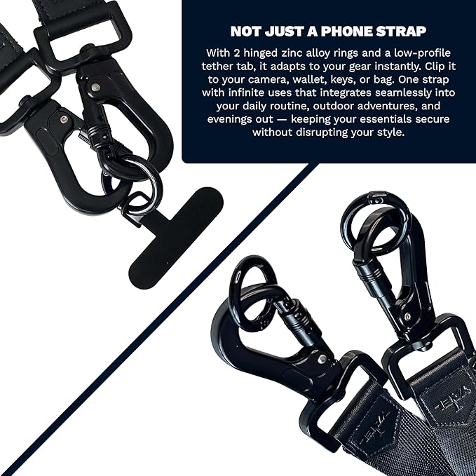 YAEL Halo Black Adjustable Cut-Resistant Anti-Theft Security Strap - Image 3