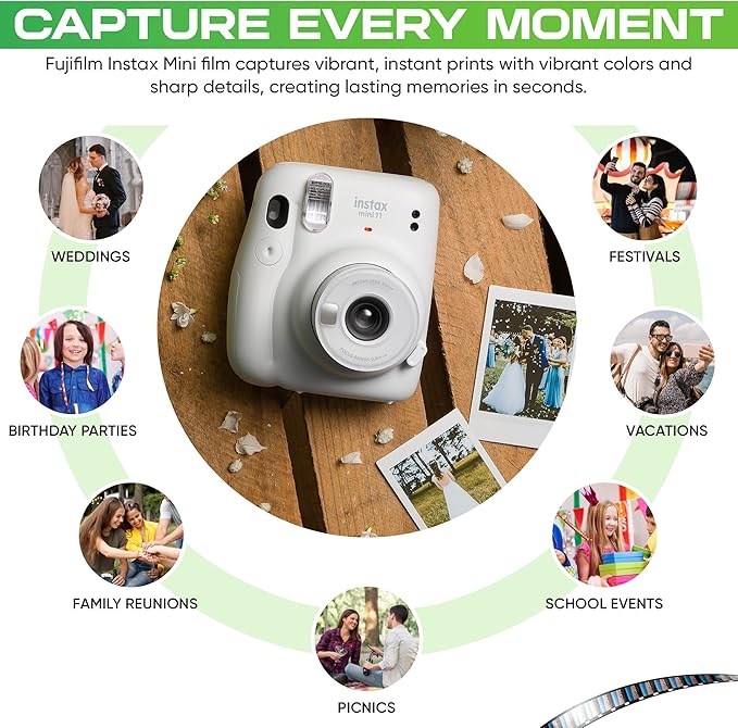 Fujifilm Instax Mini Film ISO 800, Six Twin Packs 120 EXP Total Compatible - Image 3
