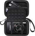 Lacdo Camera Carrying Case for Canon PowerShot ELPH 360/200/185/180/190/350 by Lacdo