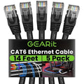 GEARit Cat 6 Ethernet Patch Cable 14 ft Black Cat6 Patch Cables 14ft by GEARit