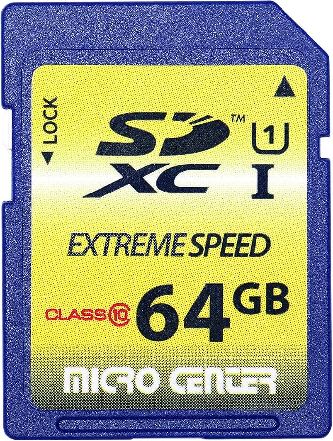 INLAND 64GB Class 10 SDXC Flash Memory Card Standard Full Size SD Chip USH-I U1 by INLAND