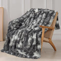 Tuddrom Decorative Extra Soft Fuzzy Faux Fur Throw Blanket 50" x 60", Solid by Tuddrom