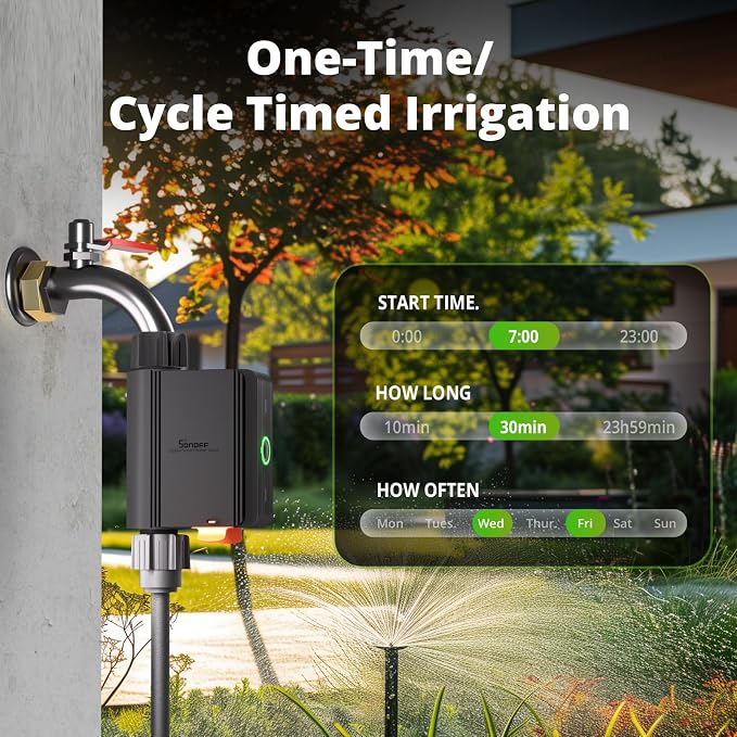 SONOFF Zigbee Sprinkler Timer, Gateway Required, Smart Controller Voice Control - Image 2