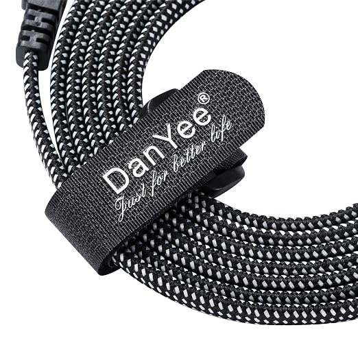 DanYee Cat 8 Ethernet Cable, Nylon Braided 50ft CAT8 High Speed Professional - Image 7