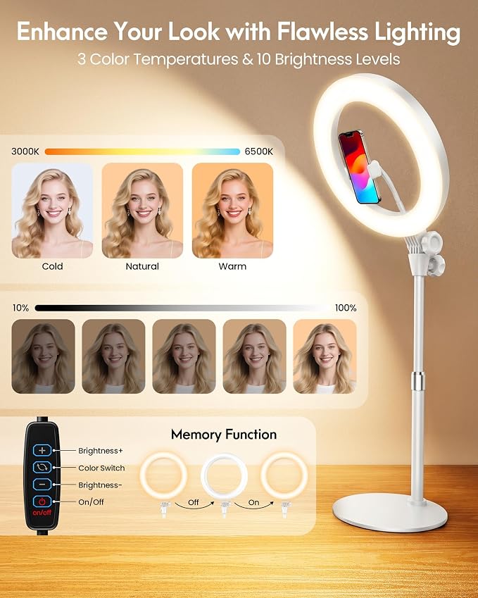 Ring Light with Stand, Zoom Lighting - Image 5