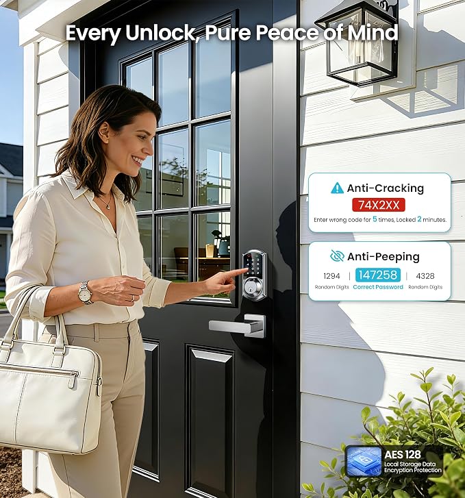 Veise VE07-L Fingerprint App Control Smart Locks - Image 10