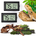Reptile Thermometer and Humidity Gauge, Bearded Dragon Tank Accessories by Vodolo