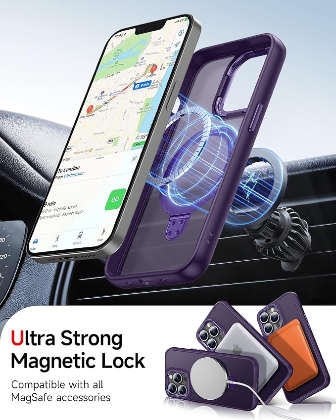 LeYi for iPhone-13-Pro Phone Case for MagSafe : - Image 3