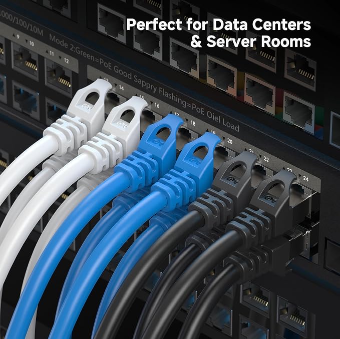 Cable Matters 10Gbps 5-Pack Snagless Short Shielded Cat 6A Ethernet Cable - 3ft - Image 8