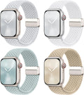 4 Pack Braided Stretchy Bands Compatible by Suitisbest
