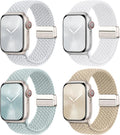 4 Pack Braided Stretchy Bands Compatible by Suitisbest