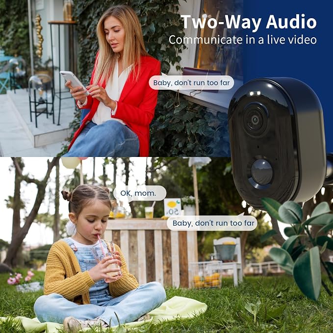 Security Cameras Wireless Outdoor, Battery Powered 2k WiFi Cameras - Image 5