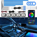 RGBW Acrylic Car Interior Led Kit, Car Accessories 22 in 1 Car Ambient Lighting by WEBUPAR