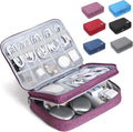 Large Electronic Organizer Travel Case, Double Layer Tech Accessories Bag by Unknown