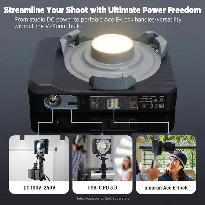 Amaran Ray 120c RGB LED Monolight, 120W Full Color COB Video Light - Image 2