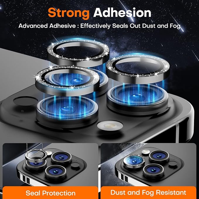 for iPhone 17 Pro/iPhone 17 Pro Max Camera Lens Protector, Tempered Glass - Image 2