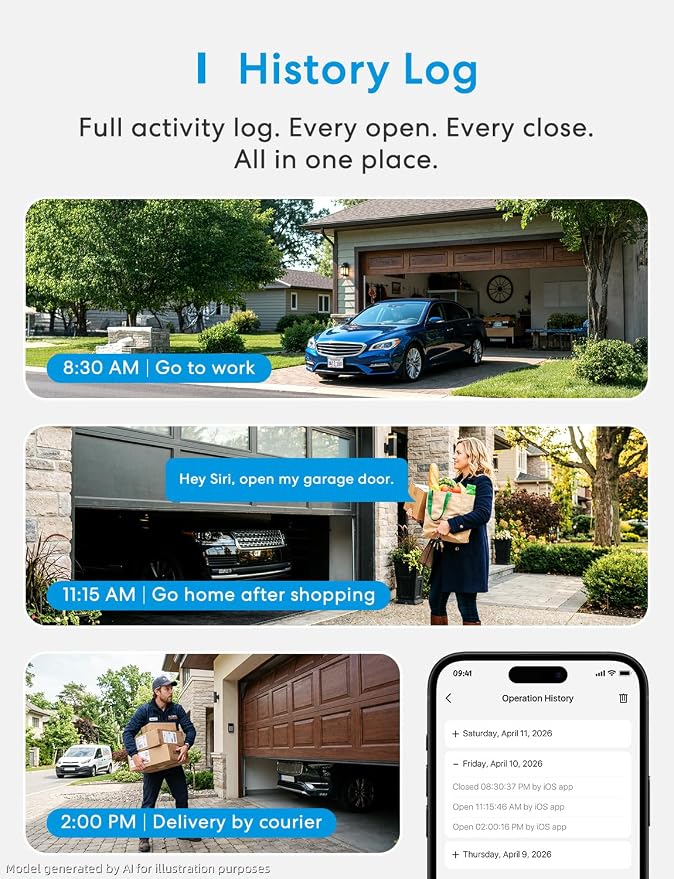meross Smart Garage Door Opener Remote, Compatible - Image 7