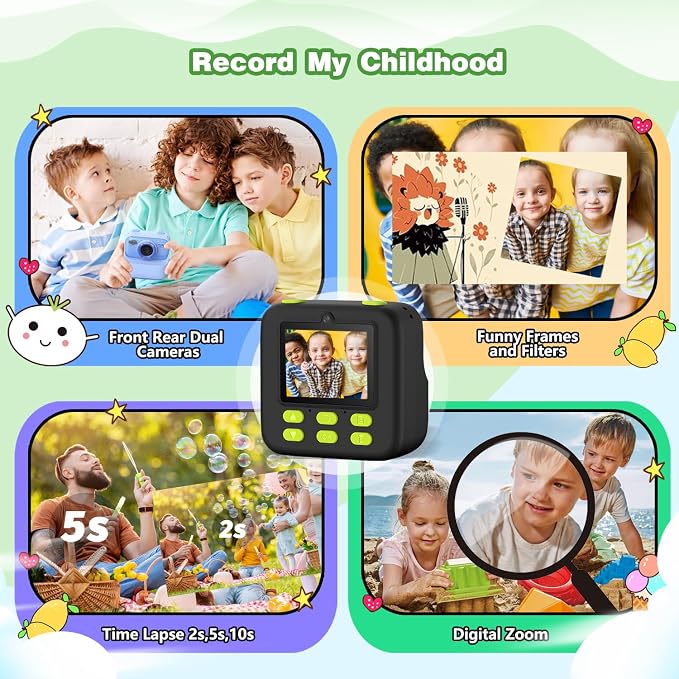 masterbee Kids Instant Print Camera, Birthday Gifts - Image 3