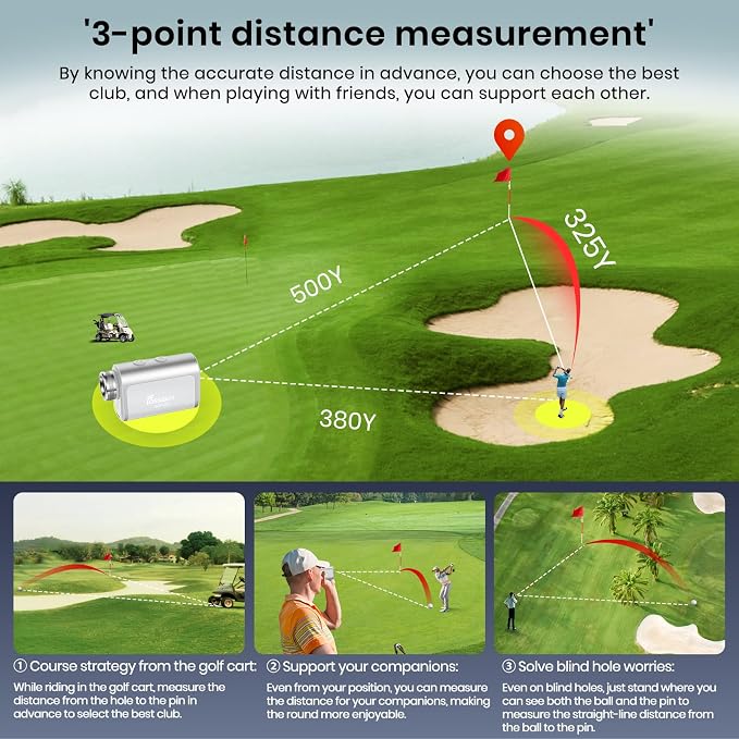 FOSSIBOT Range Finder Golf Rangefinder - Image 5