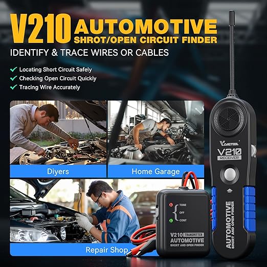 VDIAGTOOL V210 Wire Tracer Electrical Tester, Automotive Circuit Breaker Finder - Image 2