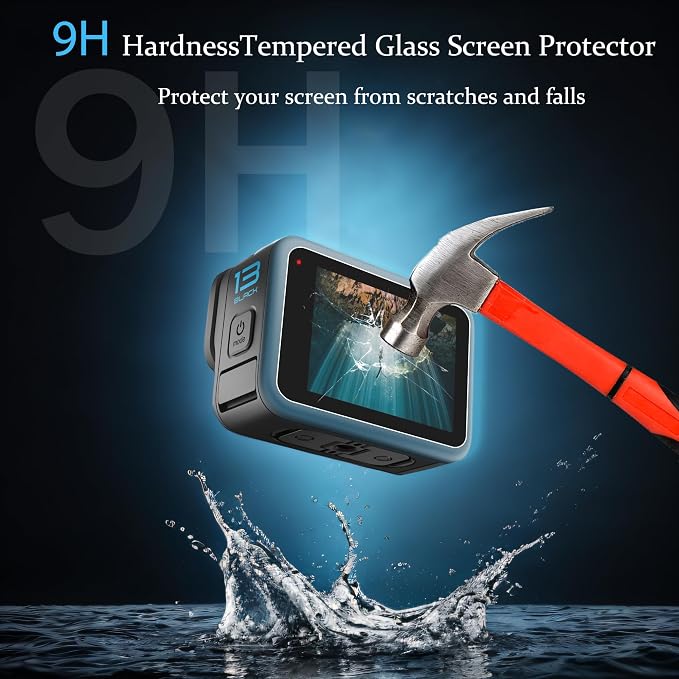 PCTC 9 PCS Hero 13 Screen Protector Compatible - Image 3