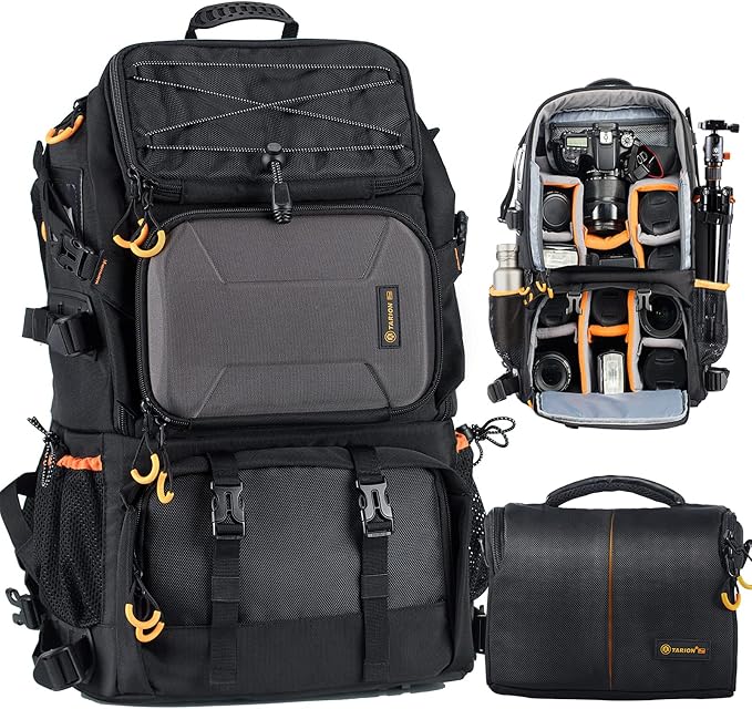 TARION 27L Extra Large Camera Backpack - 2 in 1 Professional Camera Bags by TARION