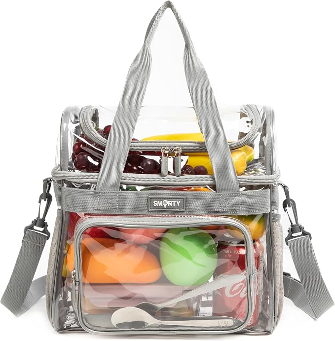 J.CARP Clear Bag Heavy Duty Backpack Durable Transparent See Through Bag by JCARP