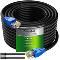 Cat5e Outdoor Ethernet Cable 400 Feet, Cat 5e Heavy Duty Internet Network LAN by Conable